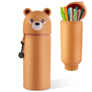 Kawaii Federmäppchen, medveď hnedý Silikón Federmäppchen 2…