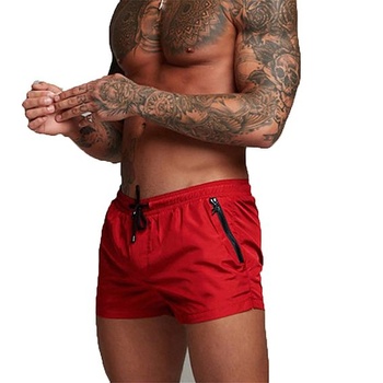 Pánske plavecké šortky, Rýchloschnúce plavecké šortky, Pánske plavecké šortky, Boxerky so zipsom,