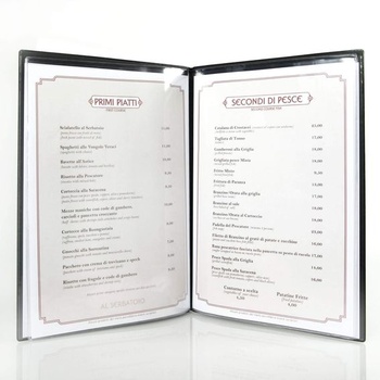DAG Style Risto A4 Menu | 4+2 obálky | Piesková farba, netoxické PVC, 31,3 x 22,6 x 0,7 cm Piesková A4