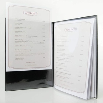 DAG Style Risto A4 Menu | 4+2 obálky | Piesková farba, netoxické PVC, 31,3 x 22,6 x 0,7 cm Piesková A4