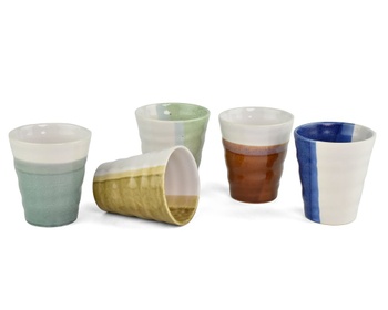 Set keramických kalíškov Japan Zen 5 ks II. akosť