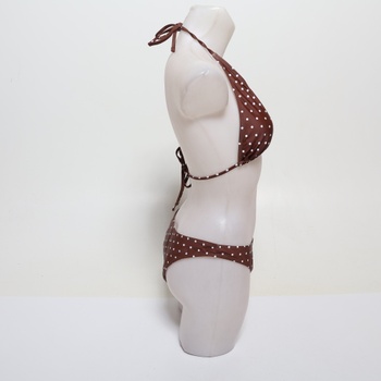 GORGLITTER Trojuholníkové Bikiny Dámske Sexy Bikiny s Ramenným Výstrihom a Bodkami, Retro Štýl,