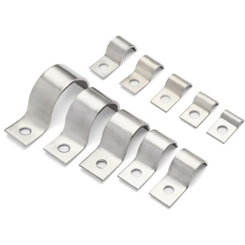 35 kovových káblových svoriek, nerezové rúrkové svorky 304 4 mm, jednootvorové U-rúrkové svorky,