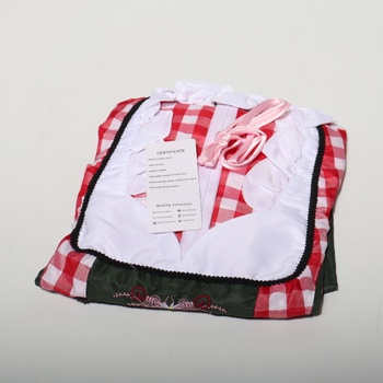Dámsky kostým dirndl na Oktoberfest, kostým slúžky, kostým nemeckého pivného festivalu, bavorské