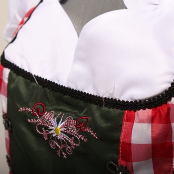 Dámsky kostým dirndl na Oktoberfest, kostým slúžky, kostým nemeckého pivného festivalu, bavorské
