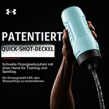 Fľaša na vodu Under Armour Sideline Squeeze s viečkom Quick-Shot, pre rýchlu a jednoduchú hydratáciu,