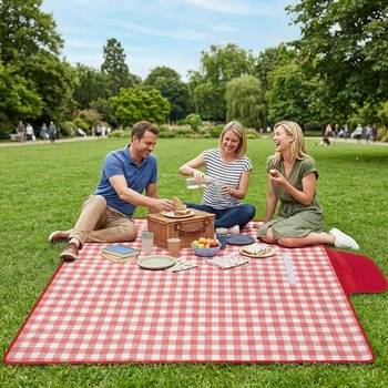 Pikniková deka 200x200, nepromokavé piknikové deky
