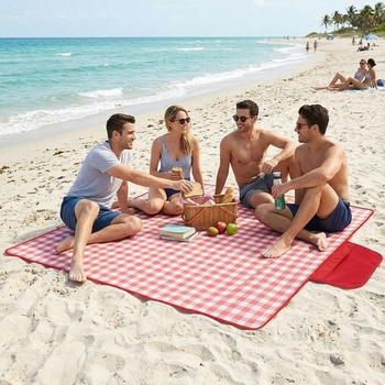 Pikniková deka 200x200, nepromokavé piknikové deky