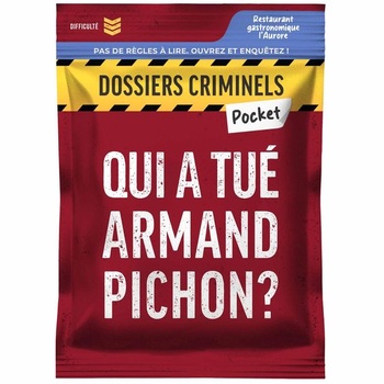 Platonia Games Criminels Pocket Folder – Kto zabil Armanda Pichona? Vražda v gastronomickej
