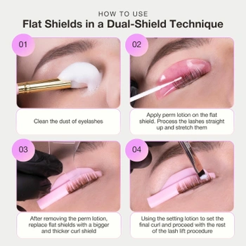 Silikónové podložky CURACORO lash lifting 4