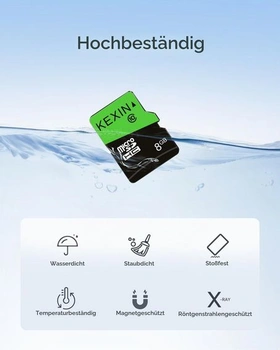 Paměťová karta KEXIN Micro SD 8GB, 2 ks, třída 10 UHS-I, microSDHC, včetně SD adaptéru, paměťová