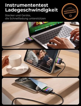 Kabel LISEN USB C, 240W [2m] PD3.0, rychlonabíjecí kabel USB C na USB C, nylonový opletený nabíjecí