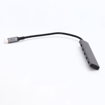 Acer USB C Hub 10 Gb/s s napájaním typu C 100 W, ultratenký 4* USB-C 3.2 multiportový rozbočovač