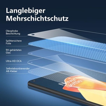 NOVINKA Ochranná fólia na displej pre OnePlus 9, tvrdené sklo, 6,55 palca, priehľadná