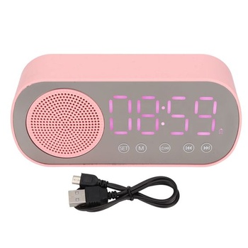 Tbest Budík na batérie Beeben, R R, Budík, Budík s Bluetooth reproduktorom, Dievčenský budík, Budík,