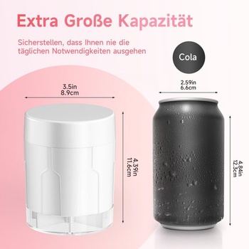 Krabička na léky COLORWING s velkými přihrádkami na 7 dní, kulatá velká krabička na léky na měsíc,