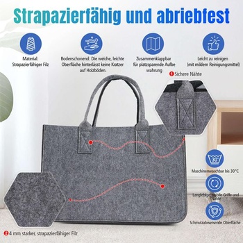 Nákupní taška z plsti o objemu 30 l Novent