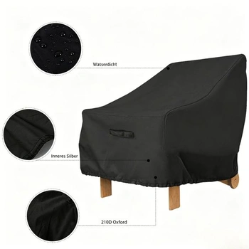 Poťah na stoličku Adirondack 80×85×91cm, ochranný poťah na záhradnú stoličku, 210D Oxford, 1 kus