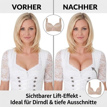 Podprsenka Boolavard Dirndl Push-Up - Zväčšenie a zväčšenie dekoltu pre perfektný outfit na