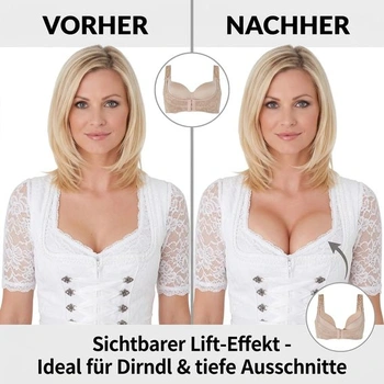 Podprsenka Boolavard Dirndl Push-Up - Zvětšení a zvětšení dekoltu pro perfektní outfit na