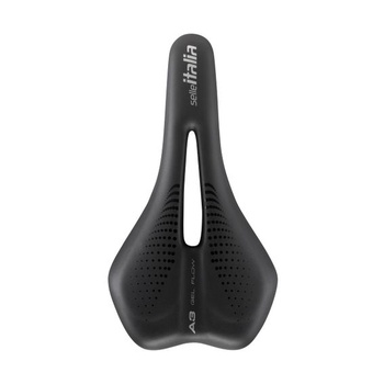 Selle Italia A3 - Sedlo na bicykel, pohodlné s gélom, anatomický výrez, vodeodolné a vhodné pre