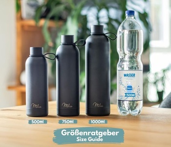 Termoska Milu 500ml Izolovaná nerezová termoska na pitie, nepriepustná, dvojstenná, izolovaná fľaša -