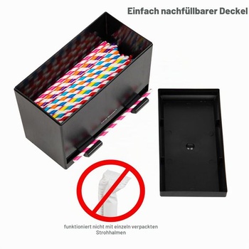 Kolekcia Mind Reader Anchor, dávkovač slamiek One Touch, organizér na stôl, 23,5 cm D x 11,5 cm Š x