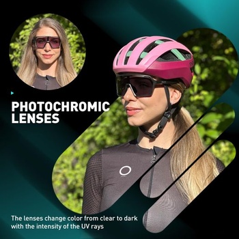 Fotochromatické okuliare cyklistické SCVCN S335