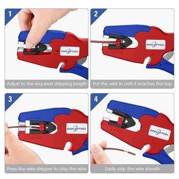 Automatický odizolovač Doplop pro elektroinstalace a elektroniku [AWG 32-7/0,03-16 mm²]