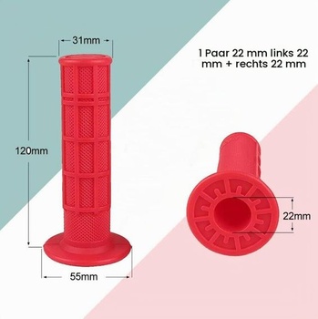 1 pár 22mm motocyklových rukovätí 7/8