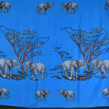 Sarong - Pareo REN, slony, modrá, II. akosť