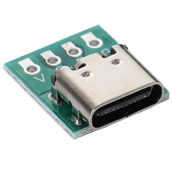 Greluma 6dílný adaptér z 16pinového konektoru typu C na 2,54mm konektor pro plošné spoje, USB C na