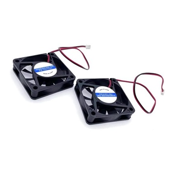 JZK 2 kusy 60x60x15 mm 2-pinový DC 12 V mini ventilátor, tichý, bezkefový, 6 cm, DC ventilátor,
