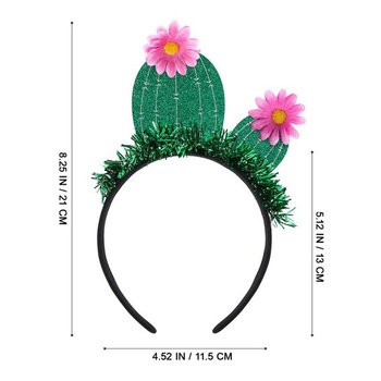 Čelenky Healvian Cactus 2 x zelené pro večírky a oslavy