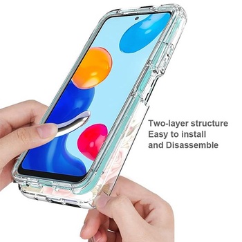 Ochranný kryt pre Redmi Note 11 (4G)/Redmi Note 11S s tvrdeným sklom - púzdro s kvetinovým