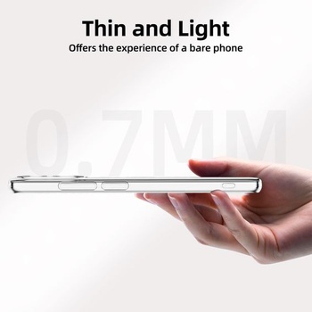 NOVINKA Pouzdro pro Xiaomi Redmi 12C, Průhledné TPU nárazuvzdorné pouzdro pro Redmi 12C 6,71 palce