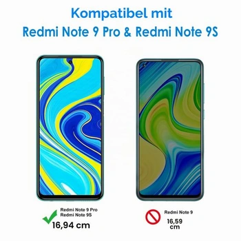 Ochranná fólie JETech pro Redmi Note 9S/9 Pro, balení po 3 ks