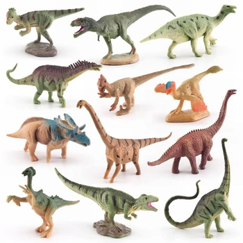12dielna sada figúrok dinosaurov, realistické dekorácie s…