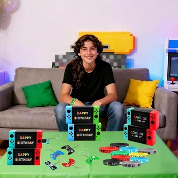 Plniace tašky do herných párty tašiek, herných párty tašiek, darčekových tašiek, červené