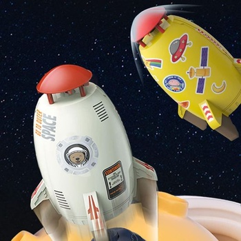 Venkovní vodní postřikovač Goolsky, raketový design, vodní start a rotace, venkovní tlakový