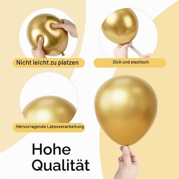 Zlaté metalické balóniky, 105 kusov, 18, 12, 10,5 palca, zlaté balóniky, sada narodeninových