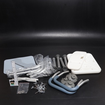 Sprchová stolička s opierkami Ouutmee šedá 136kg