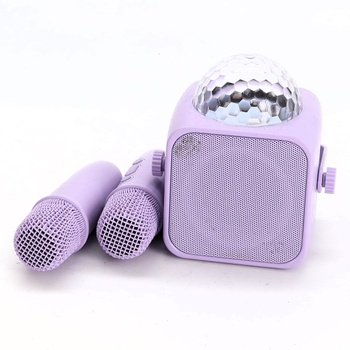 Karaoke automat Dislocati se 2 Bluetooth mikrofony pro děti, dárek pro dívky 3-15 let, hudební