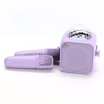 Karaoke automat Dislocati s 2 Bluetooth mikrofónmi pre deti, darček pre dievčatá 3-15 rokov, hudobný