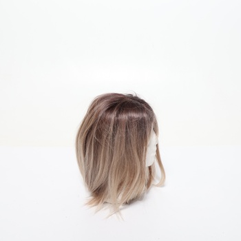 Esmee krátka blond ombré bob parochňa pre ženy, žiaruvzdorná prírodná kučeravá syntetická parochňa pre