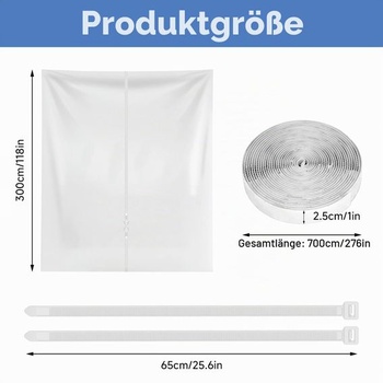 Tesnenie okna 300 cm pre prenosné klimatizácie, tesnenie okna klimatizácie, sušička odpadného vzduchu,