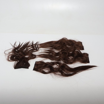 FESHFEN Clip in Extensions, 4ks 50 cm Celohlavové predlžovanie vlasov so sponkami Syntetické vlnité