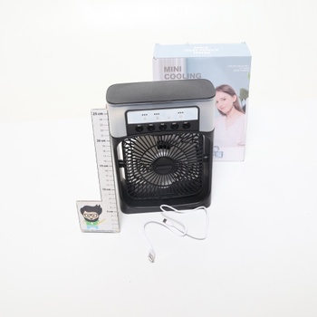 Přenosný ventilátor klimatizace, 4 v 1 osobní mini chladicí ventilátor s vodní mlhou, 3 rychlosti