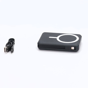 Powerbanka Azmuth pro iPhone s magnetickou ochranou, 10 000 mAh se stojánkem, černá