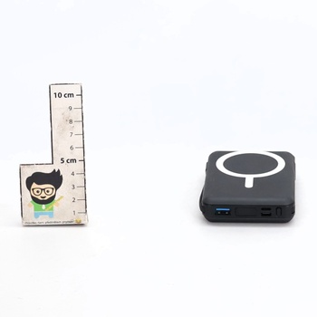 Powerbanka Azmuth pro iPhone s magnetickou ochranou, 10 000 mAh se stojánkem, černá